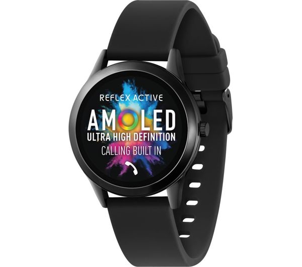Reflex Active Series 31 Smart Watch Black Silicone Strap