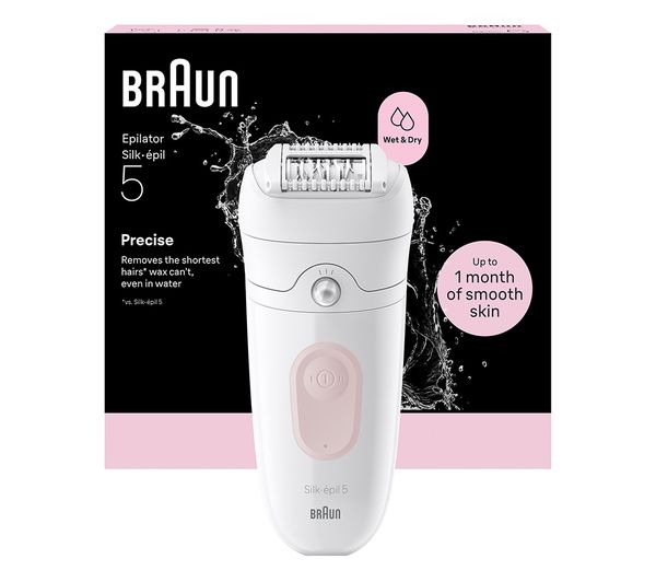 An image of BRAUN Silk-épil 5 5-000 Wet & Dry Epilator - Flamingo Pink