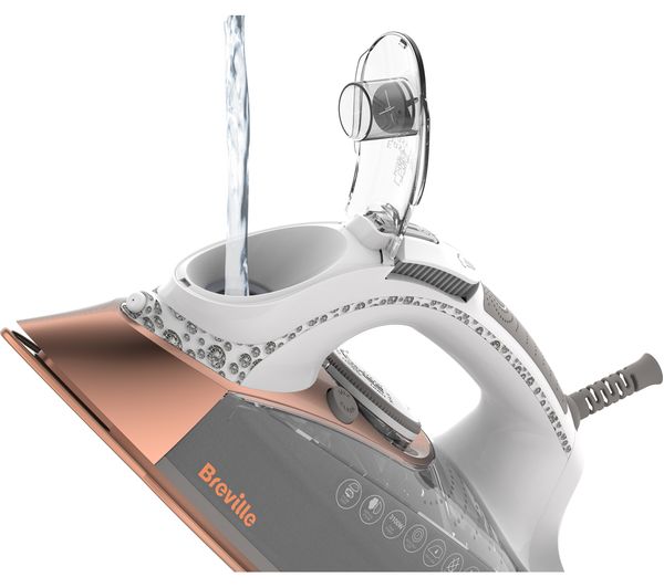 Buy BREVILLE DiamondXpress VIN401 Steam Iron White & Rose Gold Free