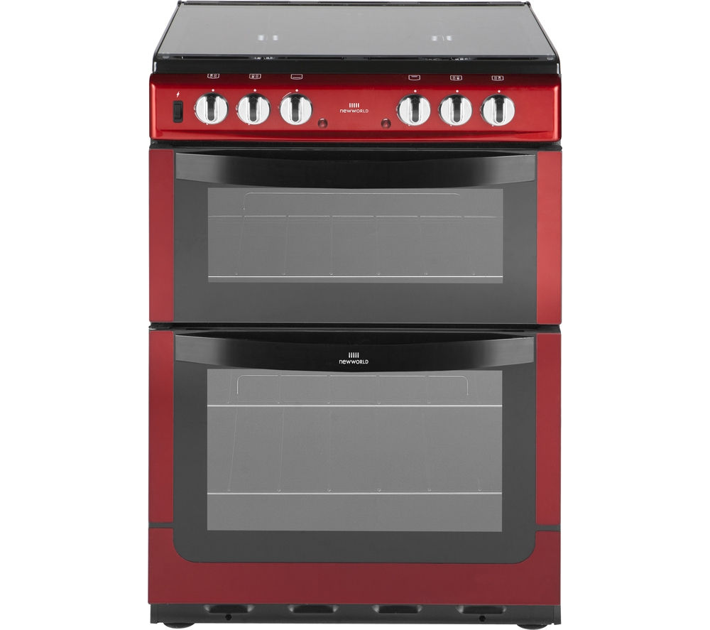 NEW WORLD 601DFDOL Dual Fuel Cooker – Red, Red