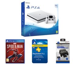 SONY PlayStation 4, Marvel's Spider-Man, Twin Docking Station & PlayStation Plus Subscription Bundle - 500 GB