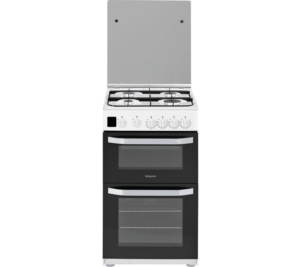 HOTPOINT HD5G00CCW 50 cm Gas Cooker - White, White