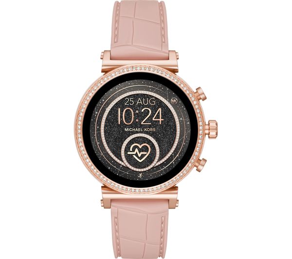 4013496515497 MICHAEL KORS Access Sofie Heart Rate MKT5068 Smartwatch Rose Gold Pink Currys Business