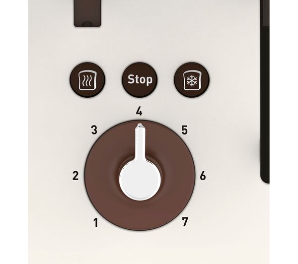 TF700A40 TEFAL Retra TF700A40 4Slice Toaster Cream & Mokka