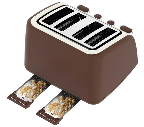 TF700A40 TEFAL Retra TF700A40 4Slice Toaster Cream & Mokka