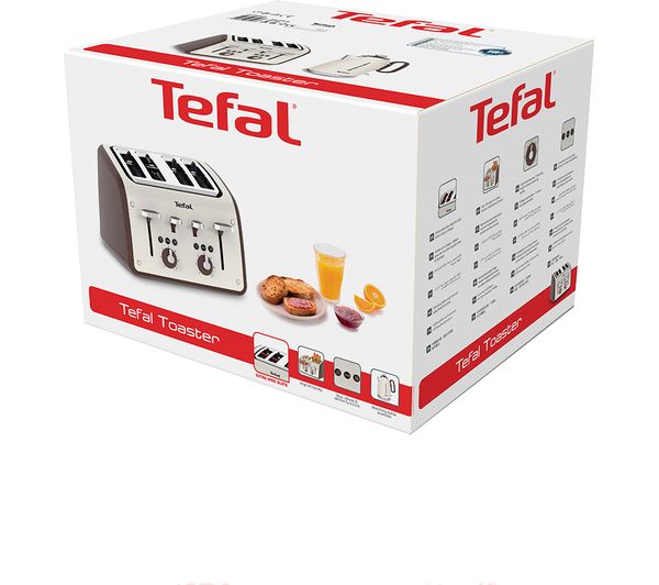TF700A40 TEFAL Retra TF700A40 4Slice Toaster Cream & Mokka