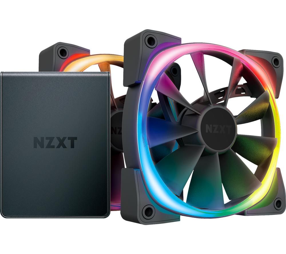 Buy NZXT Aer RGB 2 Dual Fan Pack with HUE 2 Controller 120 mm Free