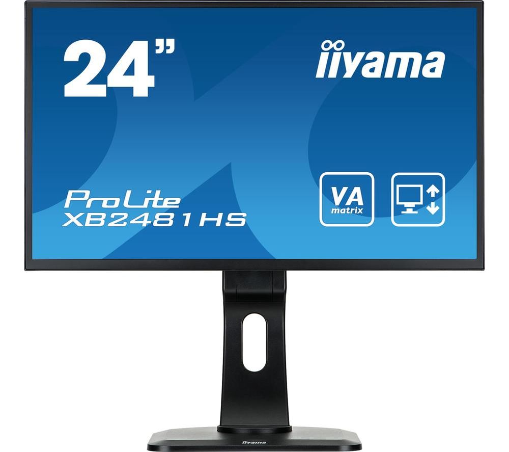 IIYAMA ProLite XB2481HS-B1 Full HD 24" LCD Monitor - Black