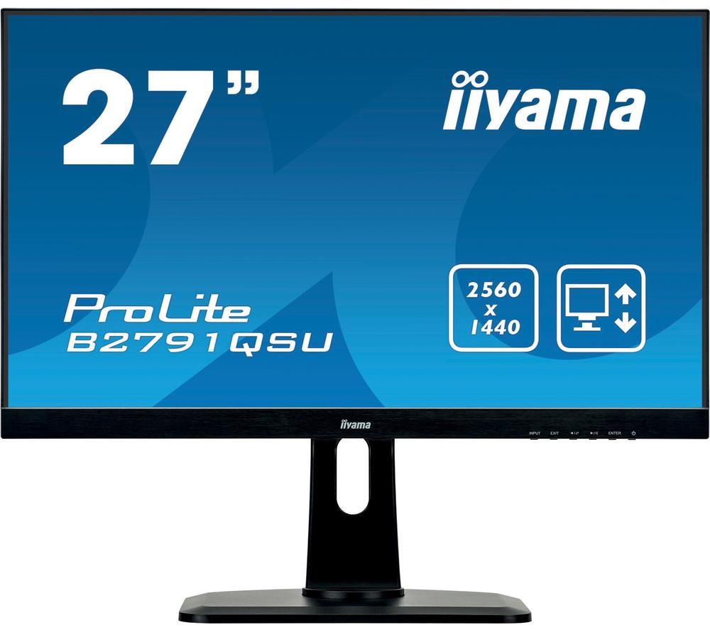 IIYAMA ProLite B2791QSU-B1 Quad HD 27" LCD Monitor - Black