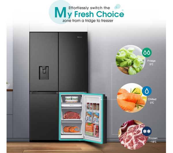 Hisense rq758n4swf1 american fridge freezer on sale