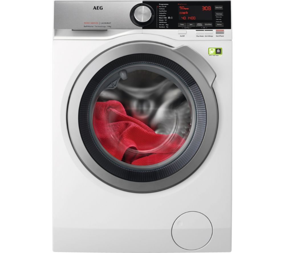 AEG Soft Water L9FEC966R 9 kg 1600 Spin Washing Machine - White, White