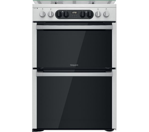 Hotpoint Multiflow Hdm67g8c2cx 60 Cm Dual Fuel Cooker Stainless Steel