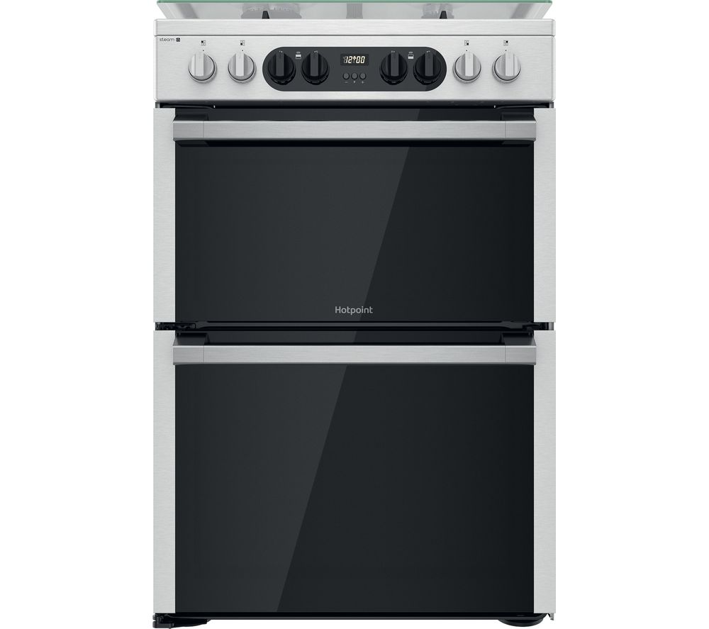 HOTPOINT Amelia HDM67G8C2CX 60 cm Dual Fuel Cooker Stainless Steel