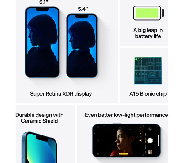 Apple iPhone 13 mini - 256 GB, Blue 6