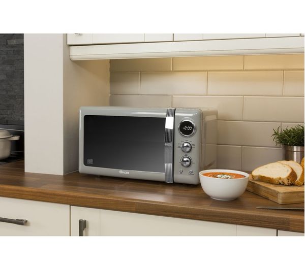 SWAN Retro SM22030GRN Solo Microwave Grey SM22030GRN Currys Business