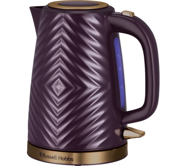 25041014001 RUSSELL HOBBS Groove 26383 Jug Kettle Mulberry Currys