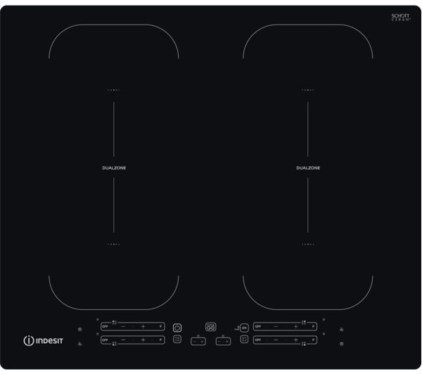 Indesit Maxi Cook Ib 88b60 Ne 59 Cm Electric Induction Hob Black