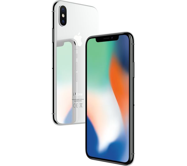 Refurbished iPhone X - 64 GB, Silver (Excellent Condition)