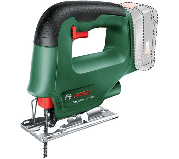 Bosch Easysaw 18v 70 Cordless Jigsaw Black Green