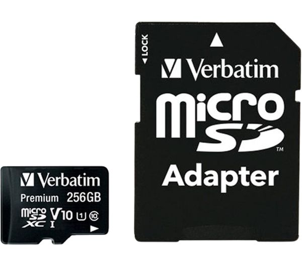 Verbatim Premium Standard Performance Class 10 Microsdxc Memory Card 256 Gb