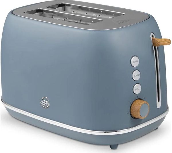 Swan Nordic Fjord Collection St19030 2 Slice Toaster Grey