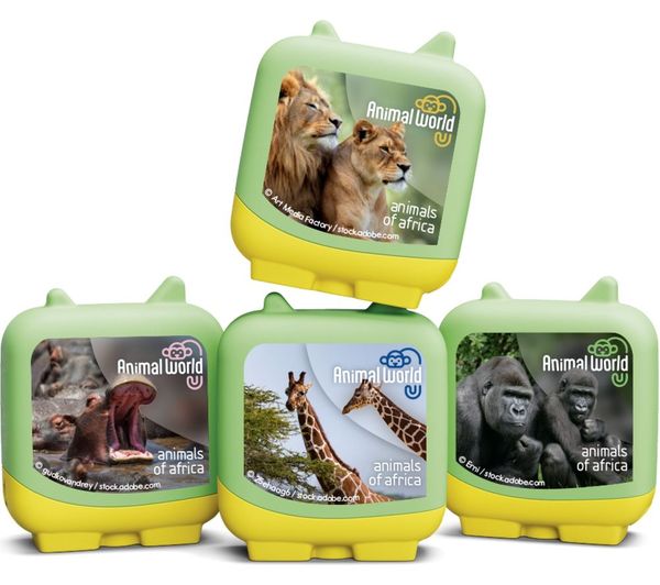 An image of TONIES Clever Pocket Animal World Set - Animals of Africa