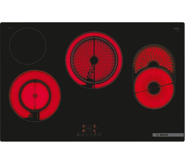 Bosch Series 4 Pkh811bb1d 80 Cm Electric Ceramic Hob Black Bosch Series 4 Pkh811bb1d 80 Cm Electric Ceramic Hob Black