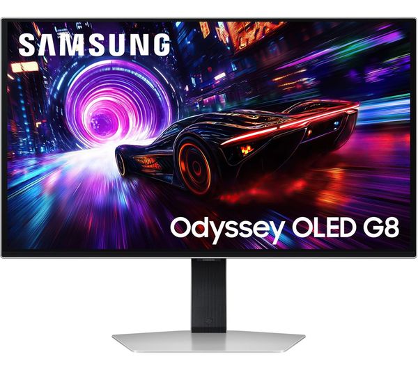 Samsung Odyssey G8 Ls27fg810suxxu 4k Ultra Hd 27 Qd Oled Gaming Monitor Silver