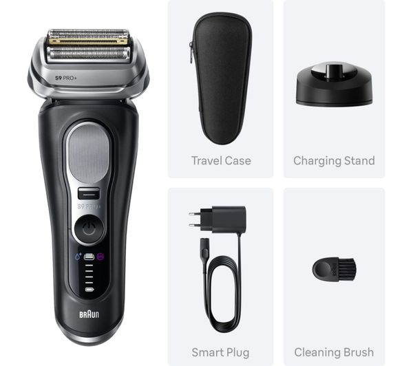 BRAUN Series 9 Pro+ 9610s Wet & Dry Electric Shaver - Black