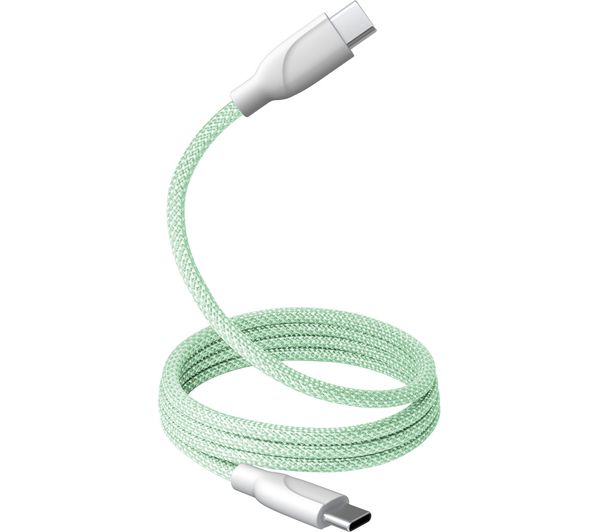 An image of GOJI Braided Magnetic USB Type-C Cable - 1 m, Green