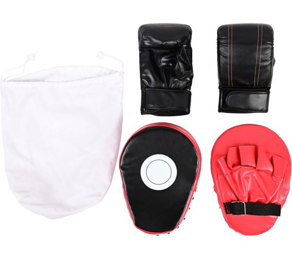 An image of EKO FIT KFBS Boxing Glove & Target Set - Black & Red