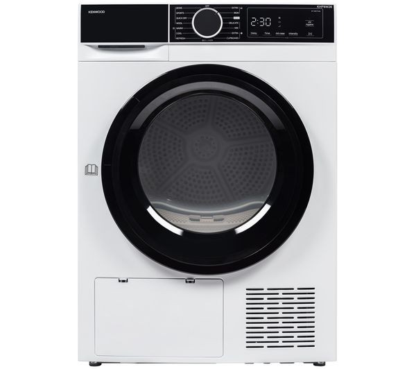 An image of KENWOOD KHP8W26 8 kg Heat Pump Tumble Dryer - White