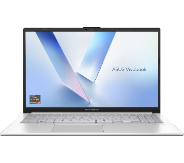 An image of ASUS Vivobook Go 15 E1504FA 15.6" Refurbished Laptop - Silver (Very Good Condition)