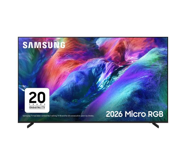 A product from SAMSUNG R85H 75" Micro RGB 4K Smart AI TV 2026 - MRE75R85H, ONE FOR ALL WM5650 Full Motion 42-100" TV Bracket, and SANDSTROM S150AVC20 Screen Cleaner