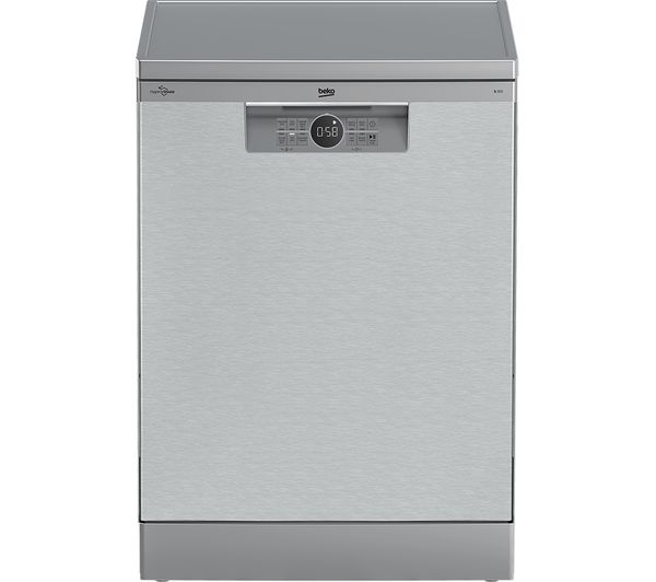 An image of BEKO HygieneIntense BDFN26540X Full-size Dishwasher - Stainless Steel