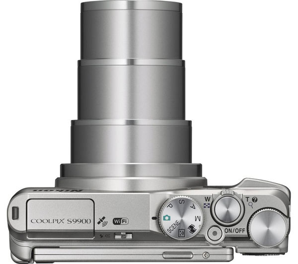 NIKON COOLPIX S9900 Superzoom Compact Camera - Silver - VNA791E1