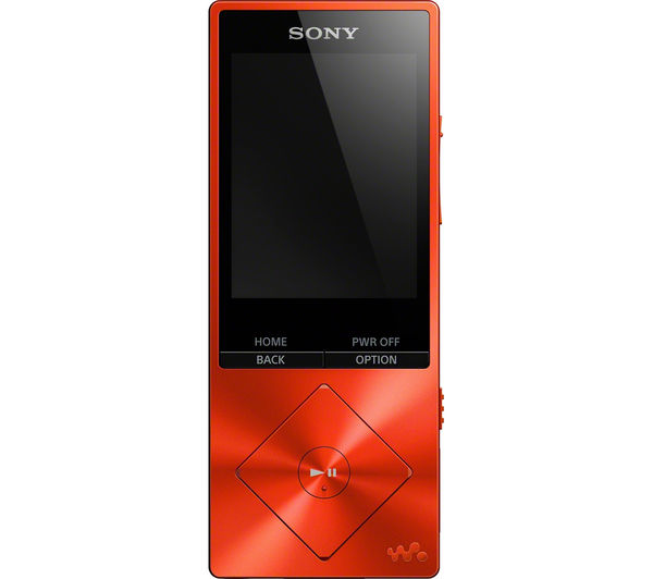 SONY Walkman NW-A25HNR16 GB MP3 Player with FM Radio - Red