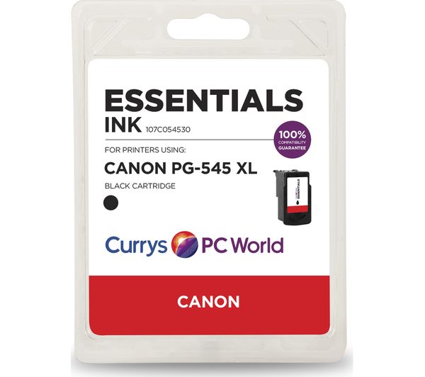ESSENTIALS PG-545XL Black Canon Ink Cartridge, Black