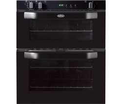 BELLING BI70FP Electric Built-under Double Oven - Black