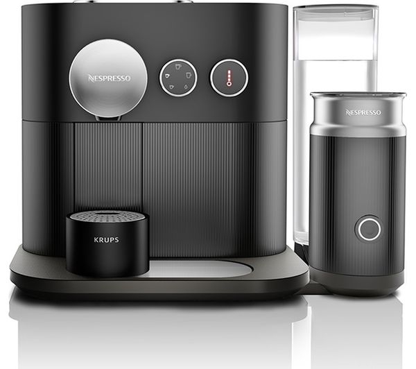 NESPRESSO by Krups Expert & Milk XN601840 Smart Coffee Machine - Black, Black