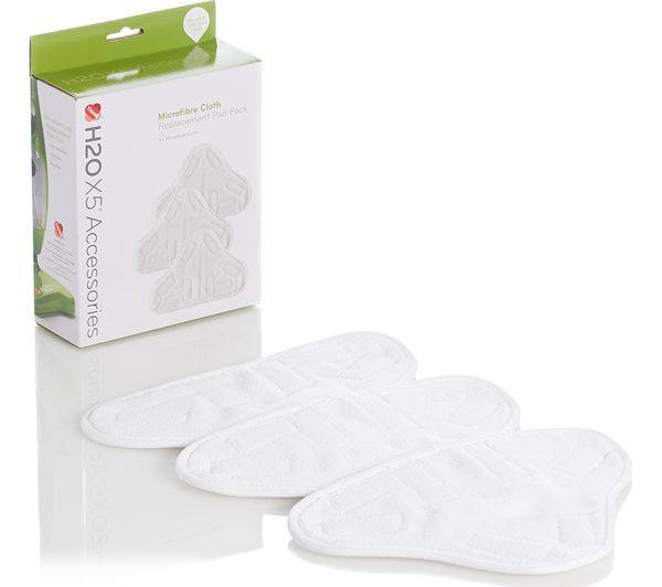 Image of H2O X5 Steam Mop & Steam Cleaner Microfibre Cloths - Pack of 3