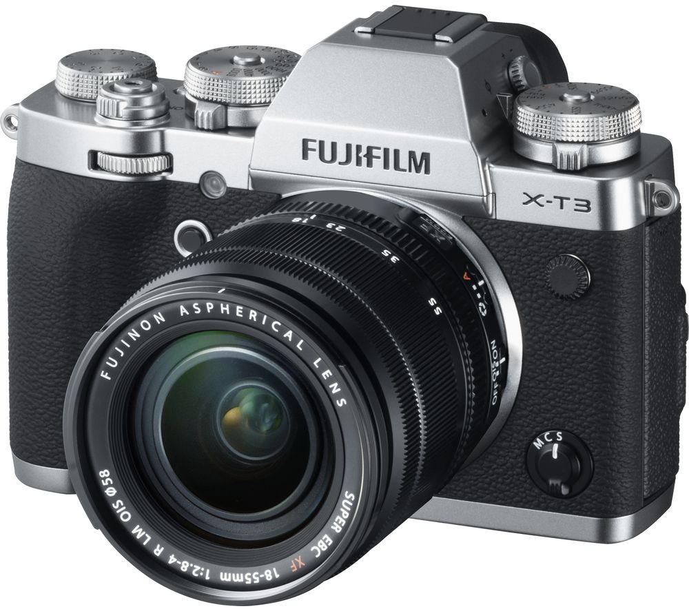 Fujifilm X T3 Mirrorless Camera With Fujinon Xf 18 55 Mm F 2 8 4 R Lm Ois Lens Silver Fast Delivery Currysie