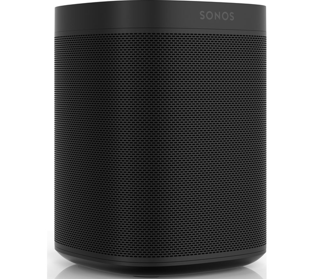 SONOS One Wireless Multi-room Speaker with Amazon Alexa & Google Assistant - Black (Gen 2)