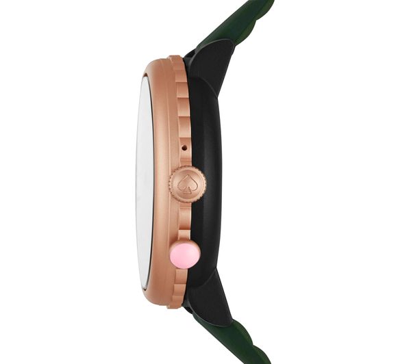 4013496855463 - KATE SPADE Scallop Sport KST2016 Smartwatch - Black & Rose  Gold, Silicone Strap, 41 mm - Currys Business
