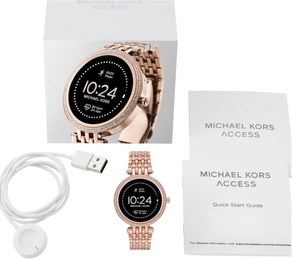 MICHAEL KORS Darci Gen 5E MKT5128 Smartwatch - Rose Gold, Mesh Strap Fast  Delivery | Currysie