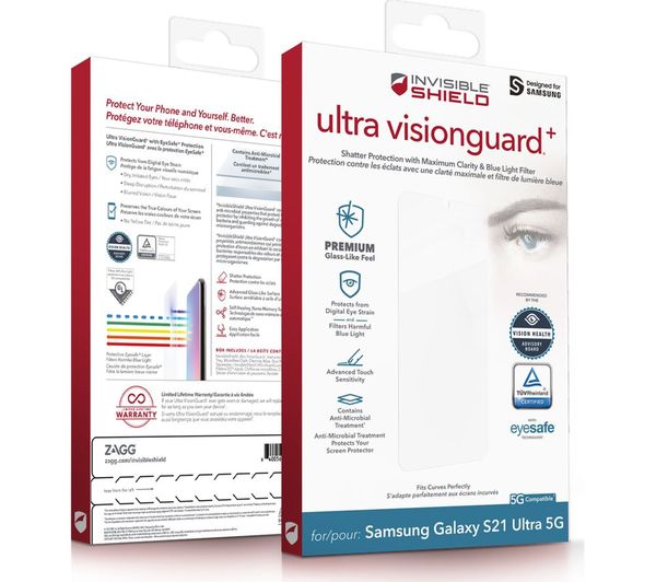 Ultra Clear+ Screen Protector - Samsung Galaxy S20 Ultra 5G - ZAGG