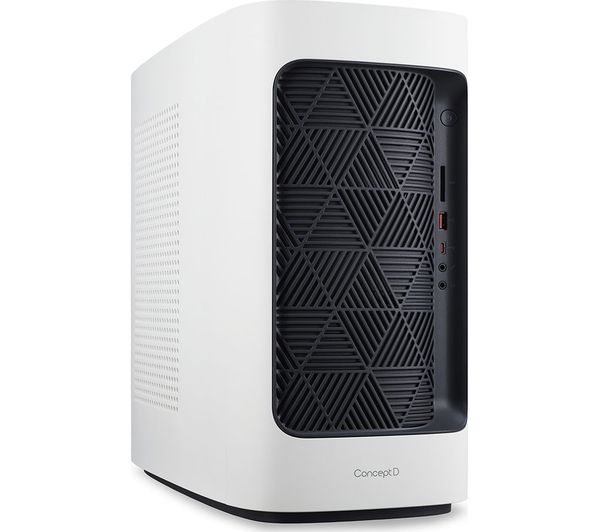 Image of ACER ConceptD CT300-51A Desktop PC - Intel® Core™ i7, 1 TB HDD & 1 TB SSD, White