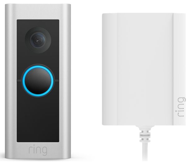 Image of RING Video Doorbell Pro 2 with Plug-In Adapter