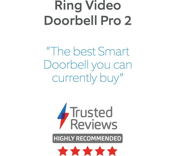 8VRBPZ0EU0 RING Video Doorbell Pro 2 with PlugIn Adapter Currys Business