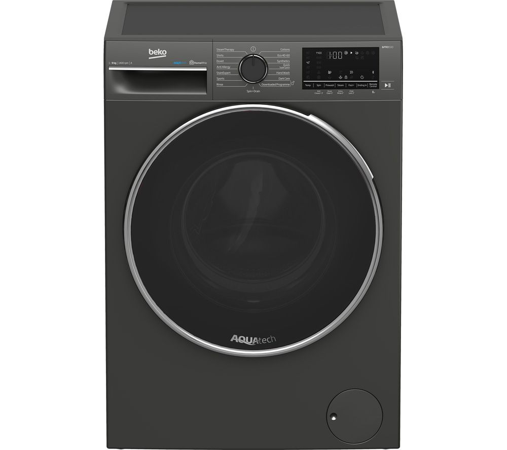 Pro AquaTech B5W5941AG Bluetooth 9 kg 1400 Spin Washing Machine – Graphite